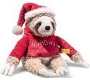 Steiff 056390 - Sanny Faultier, Weihnachten, sitzend, Pl&uuml;sch, 30 cm