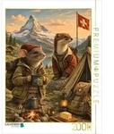 CALVENDO Puzzle Ratte und Wiesel beim Campen in der Schweiz 2000 Teile...