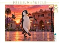 CALVENDO Puzzle Ein Pinguin in Argentinien 1000 Teile Lege-Gr&ouml;&szlig;e 64 &times; 48 cm