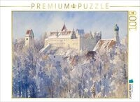 CALVENDO Puzzle Hohes Schlo&szlig; von F&uuml;ssen im Aquarellstil 1000 Teile...