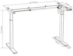 Schreibtisch Lona elektrisch verstellbar 140 x 80