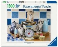 Erwachsenenpuzzle 1500 Teile - K&auml;tzchen in der K&uuml;che