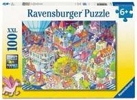 Kinderpuzzle 100 XXL Teile - Trubel in Chaoshausen
