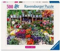 Erwachsenenpuzzle 500 Teile - Blumenmarkt, Frankreich