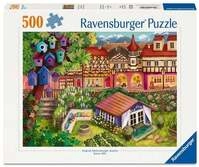 Erwachsenenpuzzle 500 Teile - Kleinstadtidylle