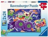 Kinderpuzzle 2x24 Teile - Monster Trucks