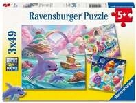 Kinderpuzzle 3x49 Teile - S&uuml;&szlig;igkeiten K&uuml;ste