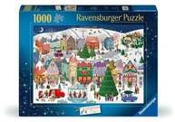 Weihnachtspuzzle 1000 Teile - Zauberhafte Weihnachtsstadt