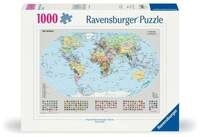 Erwachsenenpuzzle 1000 Teile - Politische Weltkarte
