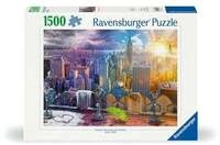 Erwachsenenpuzzle 1500 Teile - New York im Winter und Sommer