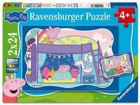 Kinderpuzzle 2x24 Teile - Peppa Wutz - Gute Nacht, Peppa!