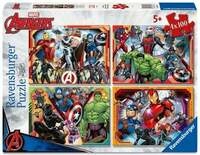 Kinderpuzzle 4x100 Teile - Marvel Avengers - Die m&auml;chtigen Avengers