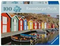 Erwachsenenpuzzle 100 XL-Teile - Bunte H&auml;user in Schweden