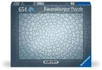 Ravensburger Puzzle 12000071 - Krypt Puzzle Silber - Puzzle mit 654 silbernen Teilen,