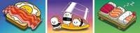 Minipuzzle-Trio 100 Teile - Kawaii Breakfast, Lunch & Dinner
