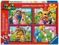 Kinderpuzzle 4x100 Teile - Nintendo Super Mario - Zeit f&uuml;r Mario!