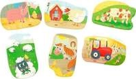 6 erste Puzzles - Bauernhof