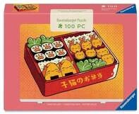 Minipuzzle 100 Teile - Kawaii-K&auml;tzchen in Bento-Box