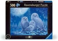 Erwachsenenpuzzle 500 Teile - Eulen im Mondschein