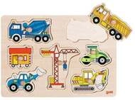 Steckpuzzle Baufahrzeuge