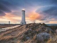 Erwachsenenpuzzle 1500 Teile - Magische Stimmung &uuml;ber dem Leuchtturm von Akranes,