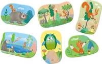 6 erste Puzzles - Waldtiere