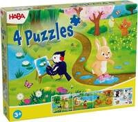 HABA 2013402001 - Puzzle Jahreszeiten, 4x24 Teile, Kinderpuzzle ab 3 Jahren
