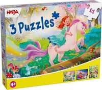 HABA 2013401001 - Puzzles Zaubertr&auml;ume, mit Glitzer-Effekt, Motiv: