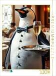 CALVENDO Puzzle Pinguin serviert stilvoll 1000 Teile Lege-Gr&ouml;&szlig;e 64x48cm...