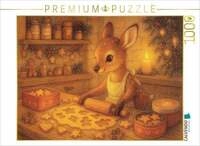CALVENDO Puzzle Rehlein backt Weihnachtszauber 1000 Teile Lege-Gr&ouml;&szlig;e 64x48cm