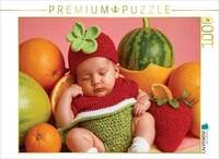 CALVENDO Puzzle S&uuml;&szlig;es Erdbeerbaby 1000 Teile Lege-Gr&ouml;&szlig;e 64x48cm Foto-Puzzle...