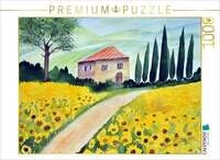 CALVENDO Puzzle Sonnenblumen in der Maremma 1000 Teile Lege-Gr&ouml;&szlig;e 64x48cm