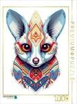 CALVENDO Puzzle Katta Lemur im Tattoo Design 1000 Teile Lege-Gr&ouml;&szlig;e 64x48cm