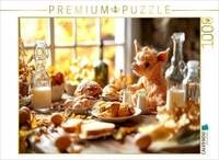 CALVENDO Puzzle Eierlegende Wollmilchsau beim Fr&uuml;hst&uuml;ck - Kuscheliges...