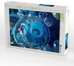 CALVENDO Puzzle Organische Form aus Glas wie ein blauer Ball 1000 Teile...