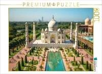 CALVENDO Puzzle Erinnert an Taj Mahal Indien 1000 Teile Lege-Gr&ouml;&szlig;e 64x48cm