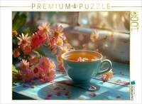 CALVENDO Puzzle Kr&auml;utertee in der Tasse 1000 Teile Lege-Gr&ouml;&szlig;e 64x48cm...