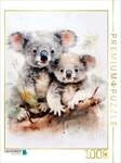 CALVENDO Puzzle Knuddelige Koalafamilie in Acrylfarbe 1000 Teile Lege-Gr&ouml;&szlig;e...