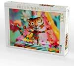 CALVENDO Puzzle Lustiger Tiger aus Origami-Papier im Zirkus 1000 Teile...