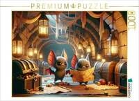 CALVENDO Puzzle September-Abenteuer der kleinen Vampirflederm&auml;use 1000 Teile