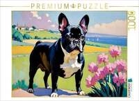 CALVENDO Puzzle Franz&ouml;sische Bulldogge 1000 Teile Lege-Gr&ouml;&szlig;e 64x48cm...