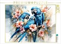 CALVENDO Puzzle Spix Aras 1000 Teile Lege-Gr&ouml;&szlig;e 64x48cm Foto-Puzzle f&uuml;r