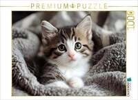 CALVENDO Puzzle S&uuml;sse kleine Babykatze 1000 Teile Lege-Gr&ouml;&szlig;e 64x48cm...