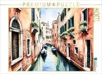 CALVENDO Puzzle Kanal in Venedig 1000 Teile Lege-Gr&ouml;&szlig;e 64x48cm Foto-Puzzle...