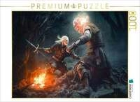 CALVENDO Puzzle Kampf Hexer gegen D&auml;mon 1000 Teile Lege-Gr&ouml;&szlig;e 64x48cm...