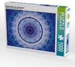 CALVENDO Puzzle Mandala Blume des Lebens blau 1000 Teile Lege-Gr&ouml;&szlig;e 64 &times; 48...