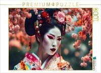 CALVENDO Puzzle Geisha mit buntem Gewand 1000 Teile Lege-Gr&ouml;&szlig;e 64x48cm...