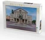 CALVENDO Puzzle Goethe und Schiller Denkmal vor den Nationaltheater Weimar. 1000