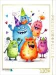 CALVENDO Puzzle Partymonster zum Neujahr 1000 Teile Lege-Gr&ouml;&szlig;e 64x48cm...
