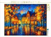 CALVENDO Puzzle Abendstimmung in der Kleinstadt 1000 Teile Lege-Gr&ouml;&szlig;e 64x48cm